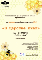 Новое музейное занятие &laquo;В царстве пчёл&raquo; в Энгельсском краеведческом музее